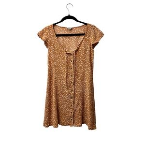 American Eagle Outfitters Yellow Floral Mini Dress